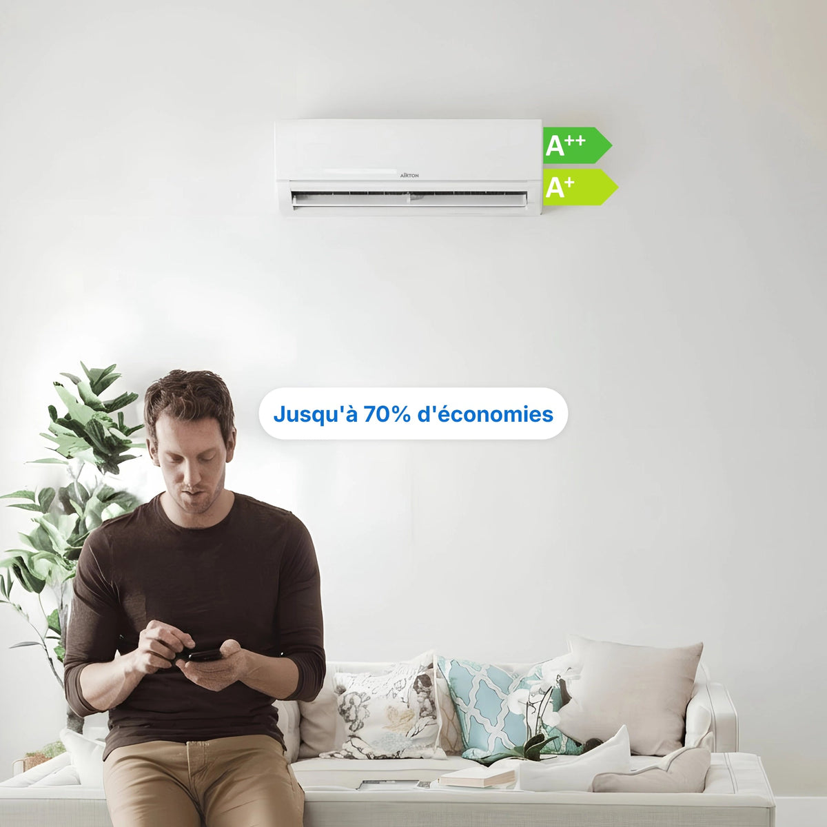 Climatiseur réversible A+++  Pompe à chaleur Air Air (PAC)