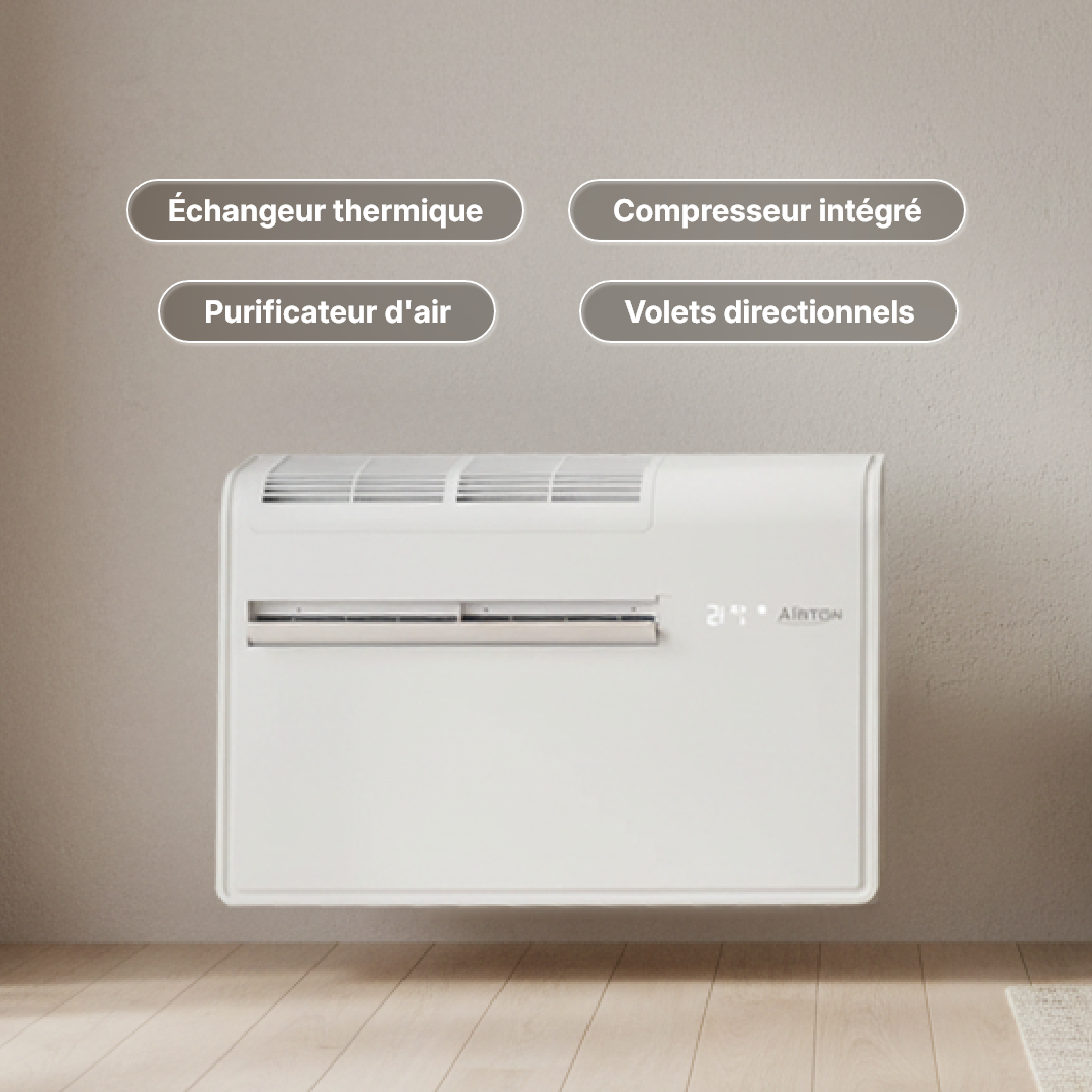 Climatiseur monobloc réversible 2,4  kW